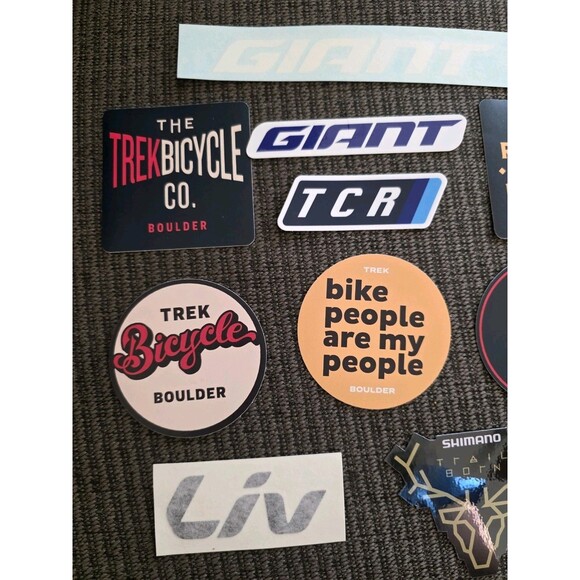 10x Biking Cycling Outdoor Stickers Mixed Lot Liv Shimano XTR Trek Boulder Giant - Picture 4 of 5